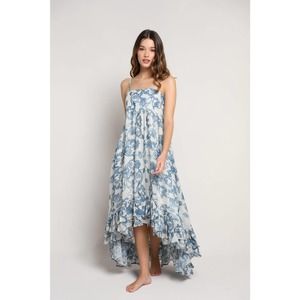 Blue Floral Maxi Dress